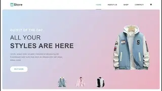 How to Make a Ecommerce Website Landing Page Using HTML CSS & JS | Landing Page