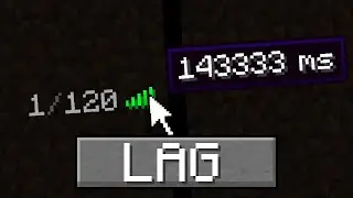 Minecraft, but it LAAAAGS 📶 IF YOU TAKE DAMAGE (┛ಠДಠ)┛彡┻━┻