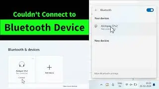 That didnt work. Make sure your Bluetooth Device is still discoverable. Then Try again {Quick FIX}