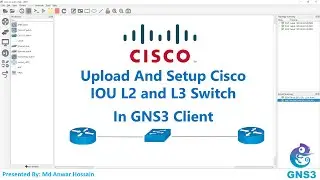 04 How to Upload and setup Cisco IOU L2 and L3 Switch in GNS3 Client