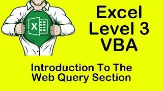 Excel VBA Introduction To Web Query Section