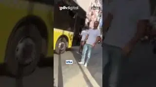 İETT şoförü öfke krizi geçirdi