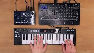 Meris Mercury X Sound Demo (no talking) with Roland SH-4d Synth