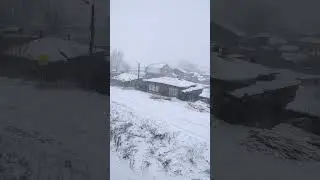 снег, ветер, после тепла вчерашнего.