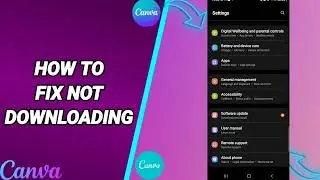 How To Fix Not Downloading On Canva Desing.Photo Snd Video App