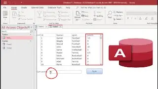 How to sum column in listbox using forms MS access VBA