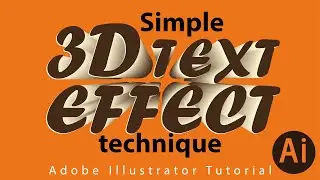 Simple 3d Text Effect Technique in Illustrator