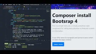 Laravel Composer Bootstrap 4