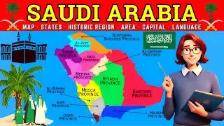 Saudi Arabia Map Explained 🇸🇦 | بية السعودية | Saudi Arabia Provinces Explained | #saudiarabia