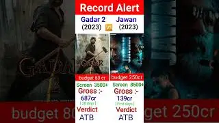 Jawan movie first day collection ll Jawan vs  Gadar-2 movie comparison