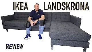 Ikea LANDSKRONA 3 seat sofa with chaise longue Review.