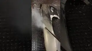 Pressure washing paint off a Camaro fender asmr. #asmr #cars #pressurewashing #cleaning #automotive
