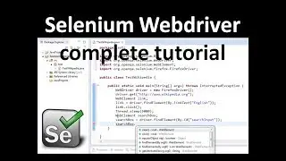 Selenium Tutorial For Beginners - Selenium Webdriver Tutorial-Selenium with Java-Selenium WebDriver