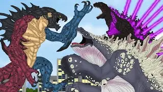 Dunkleozilla VS Whale godzilla VS Shin Godzilla | EPIC BATTLE!! : PiKKY GODZILLA