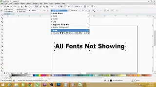 All Fonts Is Not Showing In Coreldraw Solve Without Reinstall coreldraw Tutorial In Hindi