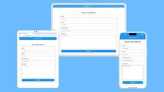 Responsive Contact Form Flutter || Flutter Responsive App