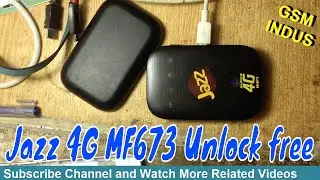 Jazz 4G MF673 Unlock free | Jazz LTE Black Cloud 4G MF673 M10 Unlock 100% | gsm indus