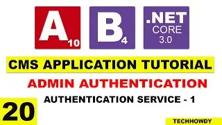 Creating Admin Authentication Service - 1 | - ASP.NET CORE 3 | Angular 10 | Bootstrap 4