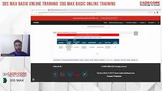 3Ds MAX BASIC ONLINE TRAINING