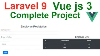 Build a POWERFUL Crud App with Laravel 9 and Vue js 3!