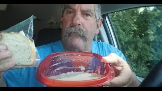 Having New England Clam Chowder/Turkey Sandwich ASMR