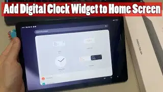 Galaxy Tab A9+ : How to Add Digital Clock Widget to Home Screen