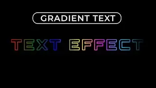 Pure CSS Gradient Text Stroke Effect | CSS Text Effect