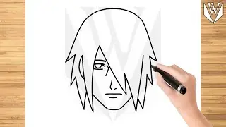 How to draw SASUKE UCHIHA Boruto Step by step Tutorial | Free Download Coloring Page