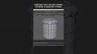 Wooden Barrel 🛢️-Game Asset-3D Modeling Tutorial In Maya 2020