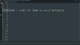 Count the number of lines in a Text File using Python !