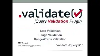 JQUERY RANGE, RANGEWORDS AND STEP VALIDATION USING JQUERY