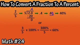 How To Convert Change A Fraction To A Percent - How To Convert A Mixed Number To A Percent