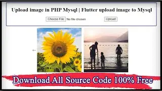 Upload image in PHP Mysql | Flutter upload image to Mysql