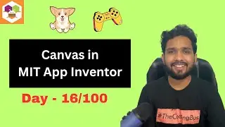 How To Create Game using Canvas in MIT App Inventor | 16/100