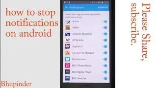 how to stop notifications on android
