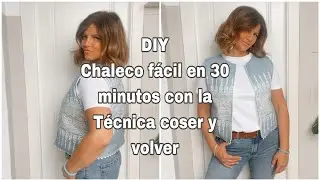 Como hacer el chaleco tendencia facil en media hora / DIY costura fácil