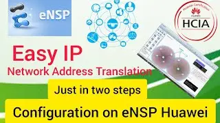 How to Configure Easy IP NAT Simulation on eNSP Huawei