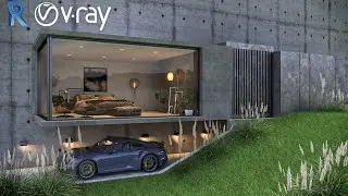Revit 2022 Vray 5 Exterior Rendering #8 - Vray for Revit