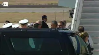 Obama llega a la Base Naval de Rota