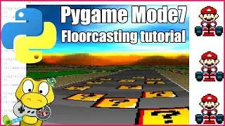 Floorcasting with Pygame and Numpy in Python tutorial Devlog 3d game - SNES Mode7, Bonus: Numba