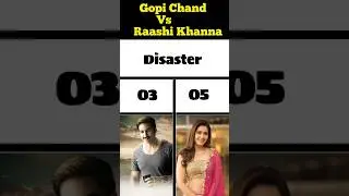 Gopi Chand vs Raashi Khanna all blockbuster & hit movie list #gopichand#vs#raashikhanna#tollywood