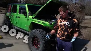 Changing The Oil In The Jeep.. IT GOT EVERYWHERE!!