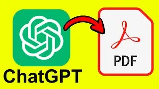 How To Save ChatGPT Conversation As A PDF File (Quick & Easy)