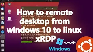 Remote desktop from windows to linux with xRDP / fix black screen