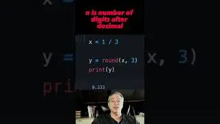 Round number to x digits in Python 🐍 #shorts