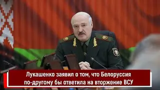 Лукашенко заявил о том, что Белоруссия по другому бы ответила на вторжение ВСУ