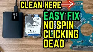 How to Repair a Broken Hard Drive with Clicking Noise || Dead || No Spin || Data Recovery