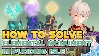 Pudding Isle: How to Solve Anemo, Geo, & Electro Elemental Statue Puzzle | Genshin Impact