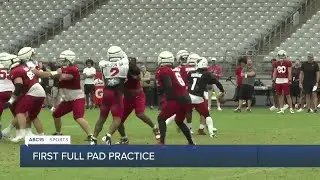 Arizona Cardinals pad up and get ready for the new football season