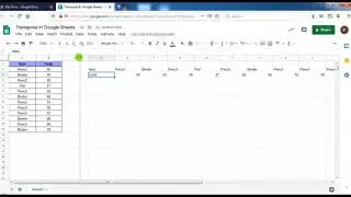 Google Apps Tutorial: How to transpose data in Google Sheets? डेटा कैसे स्थानांतरित करें | Workspace